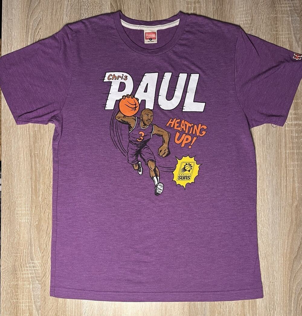 Chris Paul Phoenix Suns Homage Finals Purple Graphic TShirt